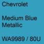 Preview: Chevrolet, Medium Blue Metallic, WA9989 / 80U.